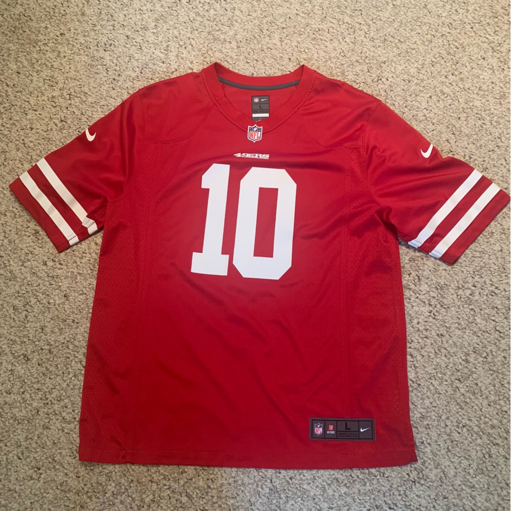 Nike NFL San Francisco 49ers Jimmy Garappolo on field jersey LIKE NEW size L